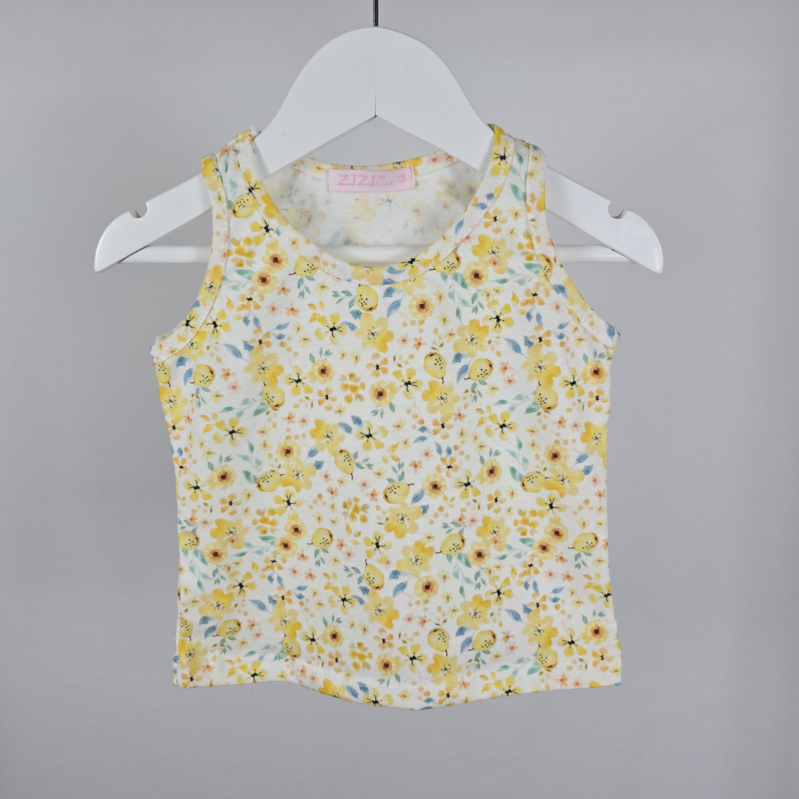 Musculosa Beba Floreada Jersey Algodon*LIQUIDACIÓN*