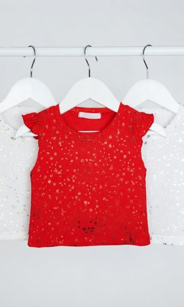 Alternative view of Remera Nena Bambula con Foil y Bolado