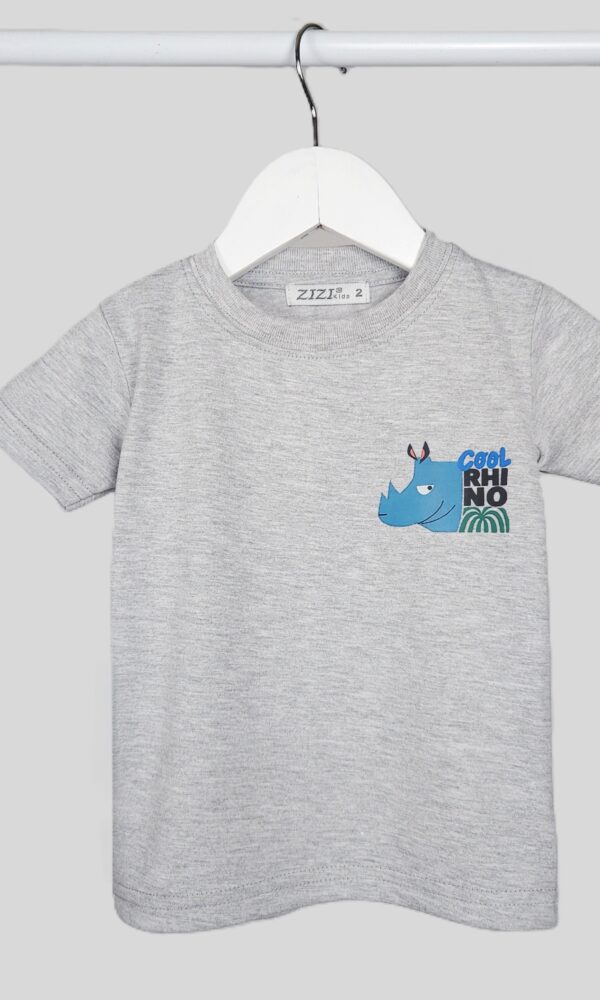 Remera Bebe Pechera Cool Rhino Jersey Algodon