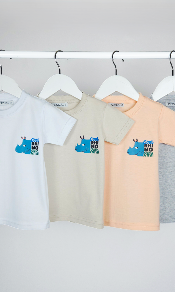 Alternative view of Remera Bebe Pechera Cool Rhino Jersey Algodon