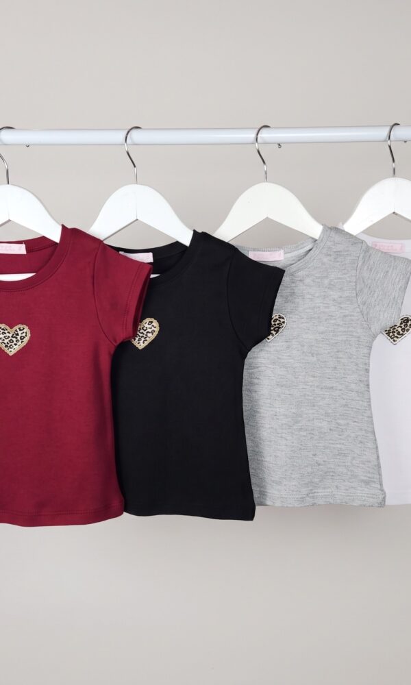 Alternative view of Remera Nena Alg Ribb Corazon Aplique Animal Print