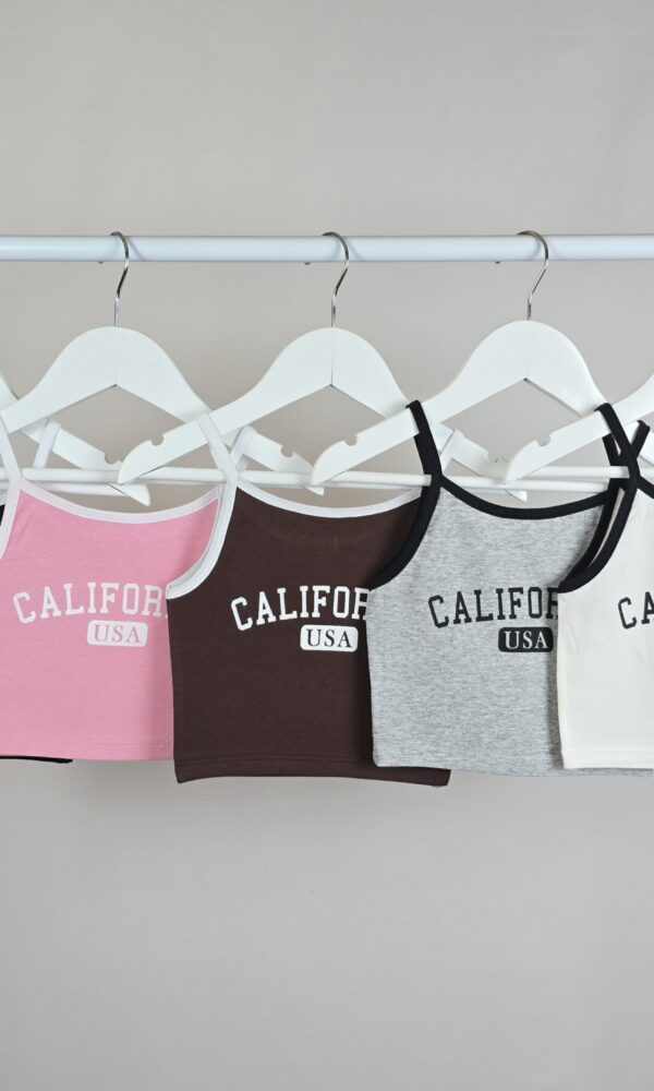 Alternative view of Musculosa Nena Con Bretel Combinado California Alg Lycra *OFERTA*