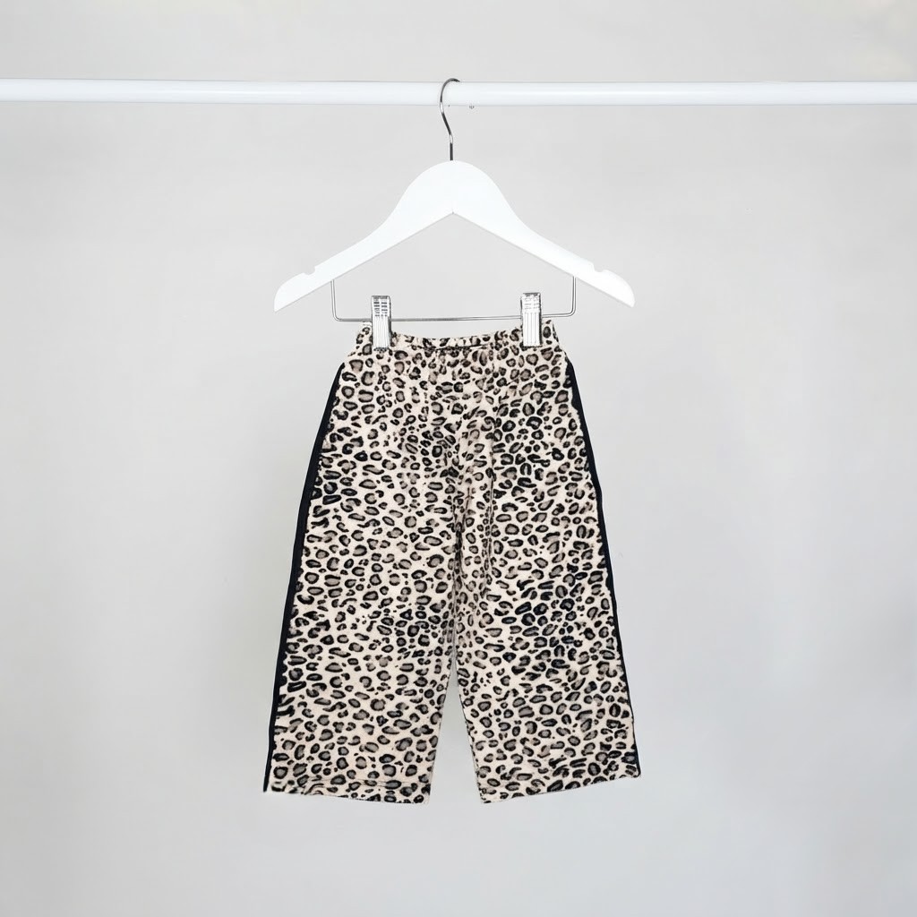 Palazzo Beba Animal Print con Tiras Laterales